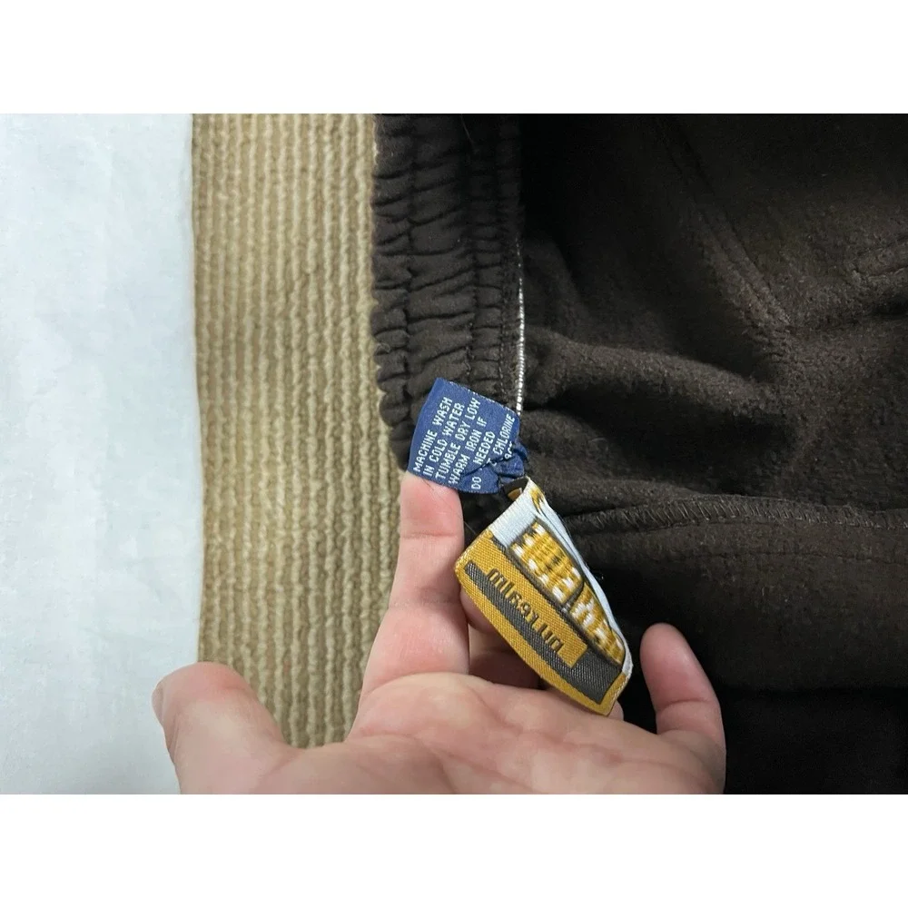 Vintage‎ 90's Raw Blue Cargo Sweatpants Brown Polyester Men's 2XL